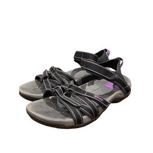 Teva Tirra Women's Size 9.5M Sandals Black Gray Purple